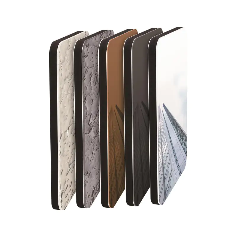 Spejl Surfacce Water Wave Carbon Crystal Panel